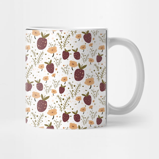 Strawberry Ditsy Pattern by rnmarts